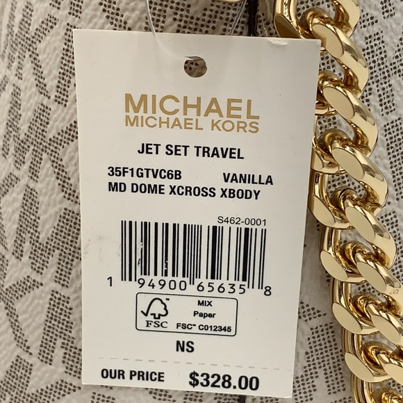 Michael Kors Medium Dome Xcross Xbody Bag
Color: Vanilla Multi - Picture 7 of 16